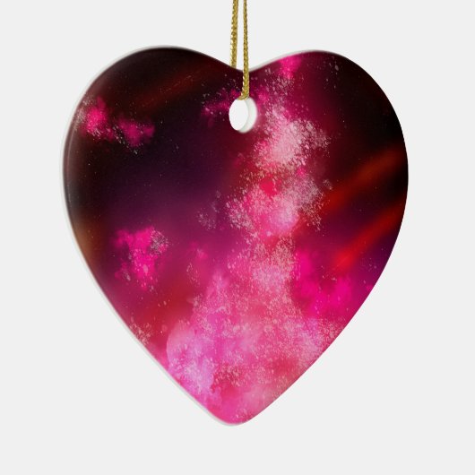 Night Sky Pink Flare Keramische Decoratie (Rechts)