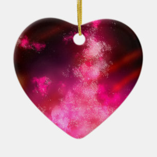 Night Sky Pink Flare Keramische Decoratie