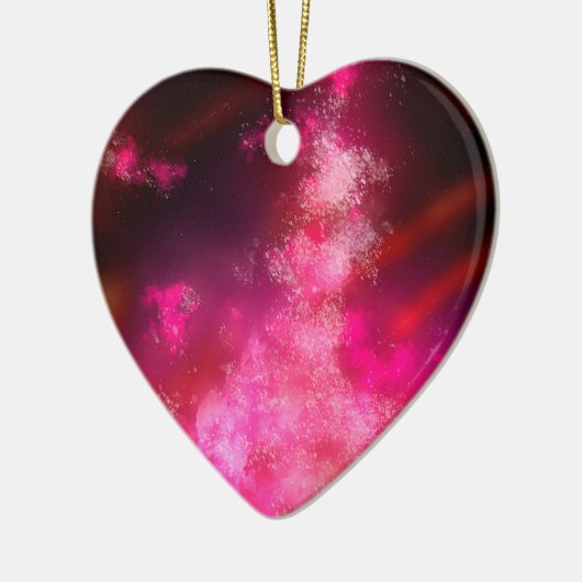 Night Sky Pink Flare Keramische Decoratie (Links)