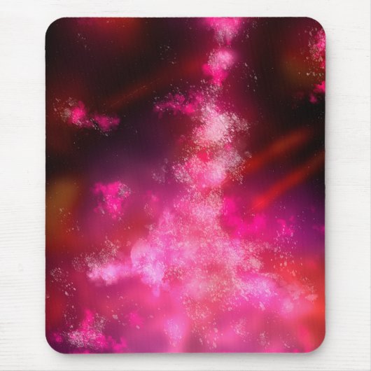 Night Sky Pink Flare Muismat (Voorkant)