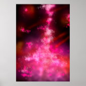 Night Sky Pink Flare Poster (Voorkant)