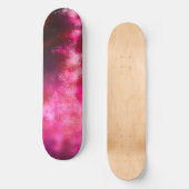 Night Sky Pink Flare Skateboard (Voorkant)