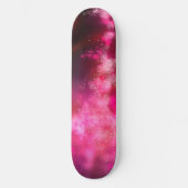 Night Sky Pink Flare Skateboard (Voorkant)