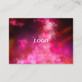Night Sky Pink Flare Visitekaartje (Achterkant)