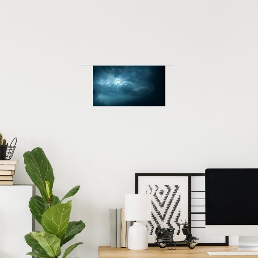 Night Sky Poster (Thuiskantoor)