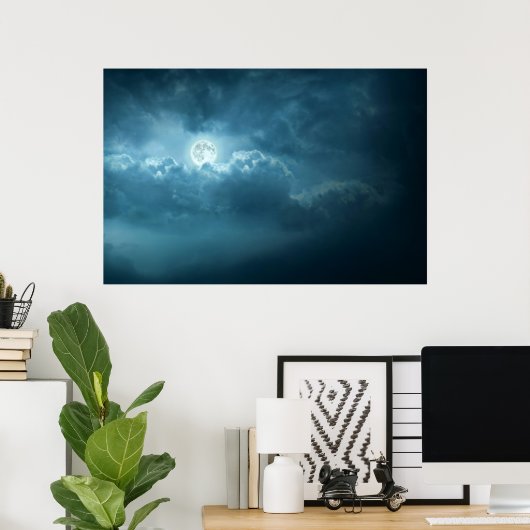 Night Sky Poster (Thuiskantoor)