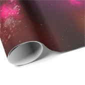 Night Sky Roze flat-panelpapier Cadeaupapier (Rol Hoek)