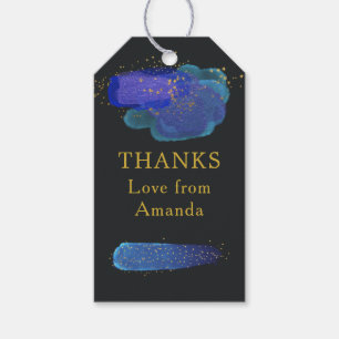 Night Sky Space Stars Fantasy Party Dank je wel Cadeaulabel