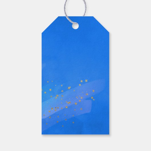 Night Sky Space Stars Fantasy Party Dank je wel Cadeaulabel (Achterkant)