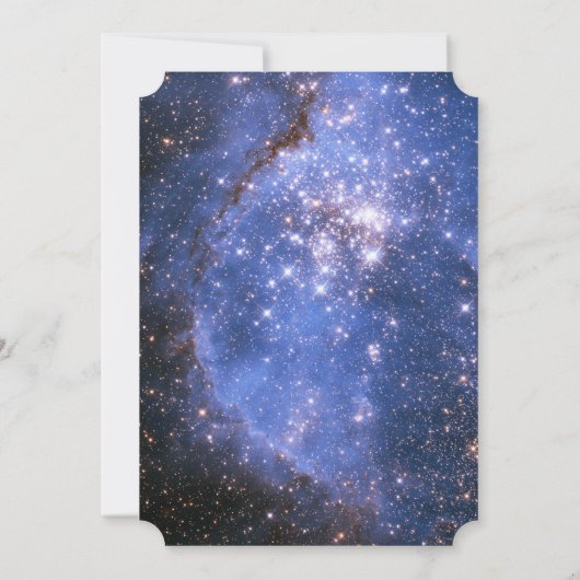 Night Sky/Space Theme Birthday Party Uitnodiging (Achterkant)