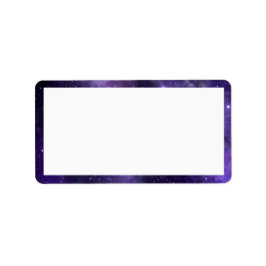 Night Sky Starlight Paarse bruiloft label