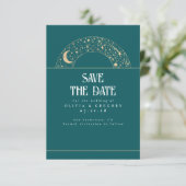 Night Sky Stars Celestial Sla de datum op Save The Date (Staand voorkant)