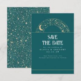 Night Sky Stars Celestial Sla de datum op Save The Date