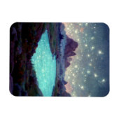 Night Sky Stars Fantasy Landschap Magneet (Horizontaal)