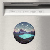 Night Sky Stars Fantasy Landschap Magneet (Insitu (Vaatwasser))