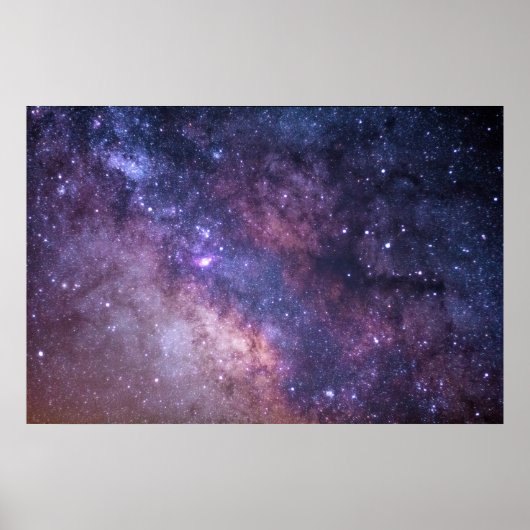 Night Sky Stars Modern Photography Poster (Voorkant)
