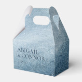 Night Sky Stars Navy Blue White Bedankdoosjes (Achterkant)