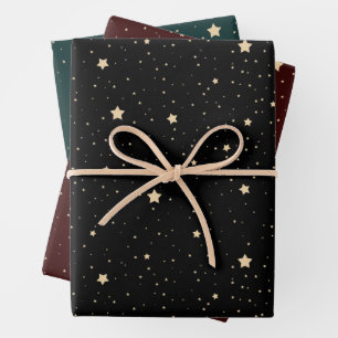 Night Sky Stars-patroon Inpakpapier Vel
