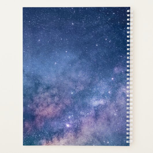 Night Sky Stars Persoonlijke Planner (Achterkant)