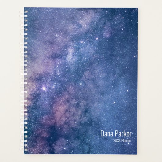 Night Sky Stars Persoonlijke Planner (Voorkant)