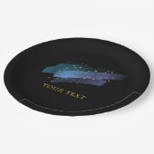 Night Sky Stars Space Fantasy Party Papieren Bordje (Gekanteld)