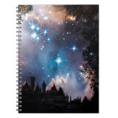 Night Sky Stars Tree Castle Notitieboek (Voorkant)