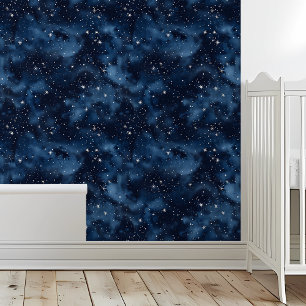 Night Sky Sterren Marine Blauw Plafond Behang
