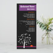 Night Sky Sun, Restaurant Slimline Menu (Staand voorkant)