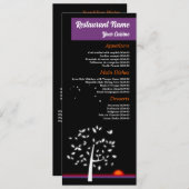 Night Sky Sun, Restaurant Slimline Menu (Voorkant / Achterkant)