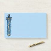 Night Sky Sword Post-it® Notes (Op bureau)
