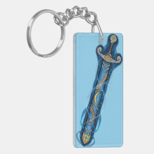 Night Sky Sword Sleutelhanger (Voorkant Links)