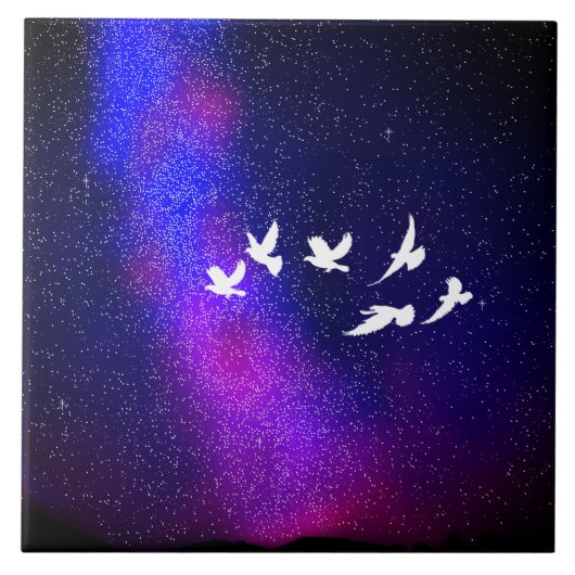 Night Sky Tegeltje (Voorkant)