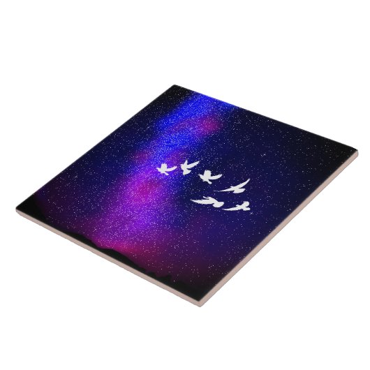 Night Sky Tegeltje (Zijkant)