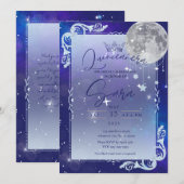 Night Sky Uitnodiging (Voorkant / Achterkant)