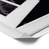 Night Sky Uitzicht Trompe l'oeil Fake Window Poster (Hoek)