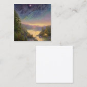 Night Sky Vierkante Visitekaartje (Voorkant / Achterkant)