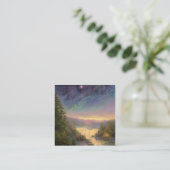 Night Sky Vierkante Visitekaartje (Staand voorkant)