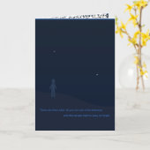 Night Sky-Wenskaart Kaart (Gele Bloem)