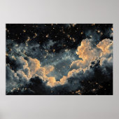 Night sky with stars poster (Voorkant)