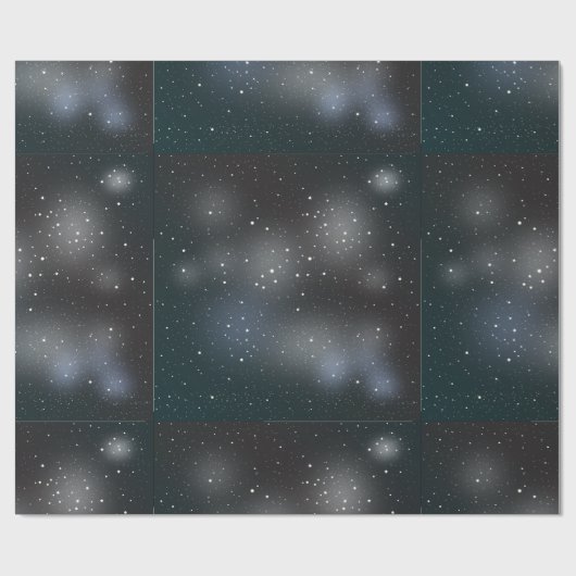 Night Sky Wrapping Paper Cadeaupapier (Vlak)