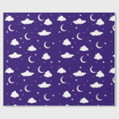Night Sky Wrapping Paper Cadeaupapier (Vlak)