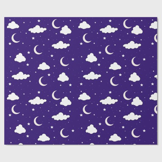 Night Sky Wrapping Paper Cadeaupapier (Vlak)