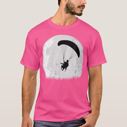 Night Skydiving Paragliding T-shirt (Voorkant)
