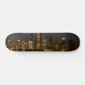 Night Skyline Chicago Pano Persoonlijk Skateboard (Horizontaal)