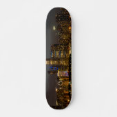 Night Skyline Chicago Pano Persoonlijk Skateboard (Voorkant)