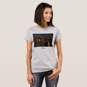 Night Skyline Chicago Pano T-shirt (Voorkant volledig)