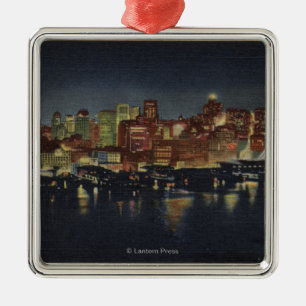 Night Skyline of "The Queen City of the Metalen Ornament