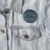 Night Skyline & Silhouettes Ronde Button 5,7 Cm (In situ)