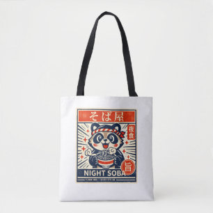 NIGHT SOBA Japanse Straatvoedsel Esthetiek Minim Tote Bag