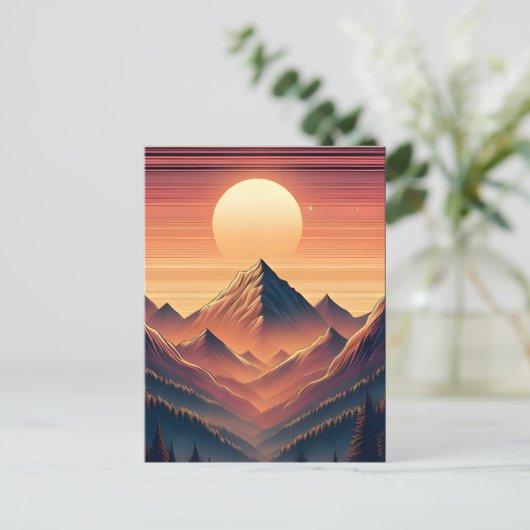 Night Song Briefkaart (Staand voorkant)